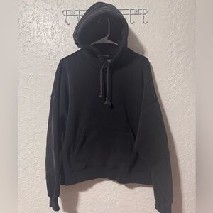 Abercrombie & Fitch Soft AF Women’s Black Cropped Hoodie 
Size Medium